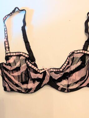 Roberto Cavalli Mesh Zebra Bra